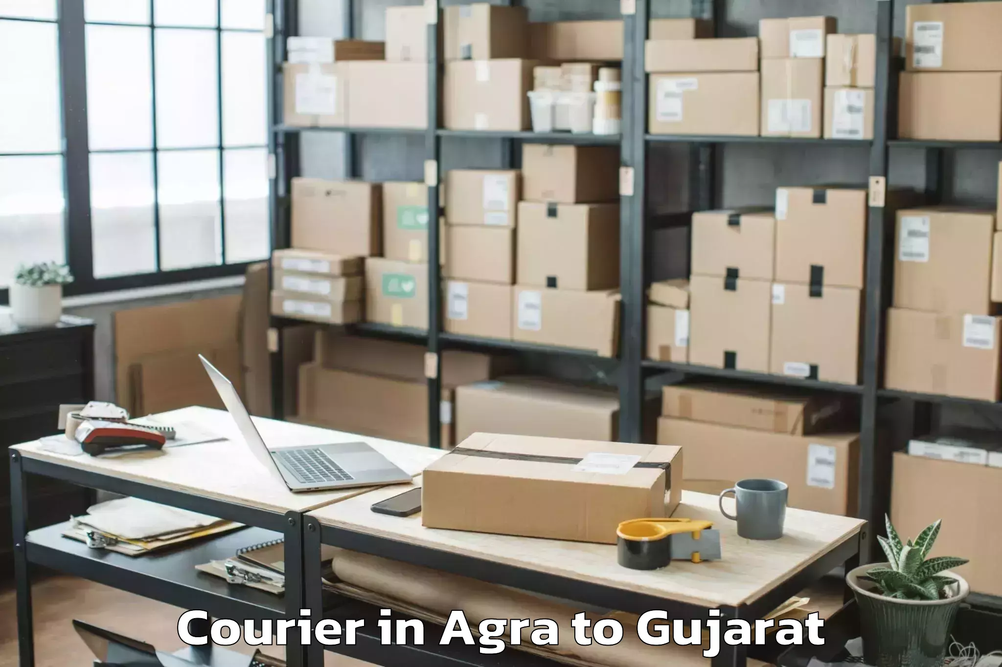 Easy Agra to Kadod Courier Booking